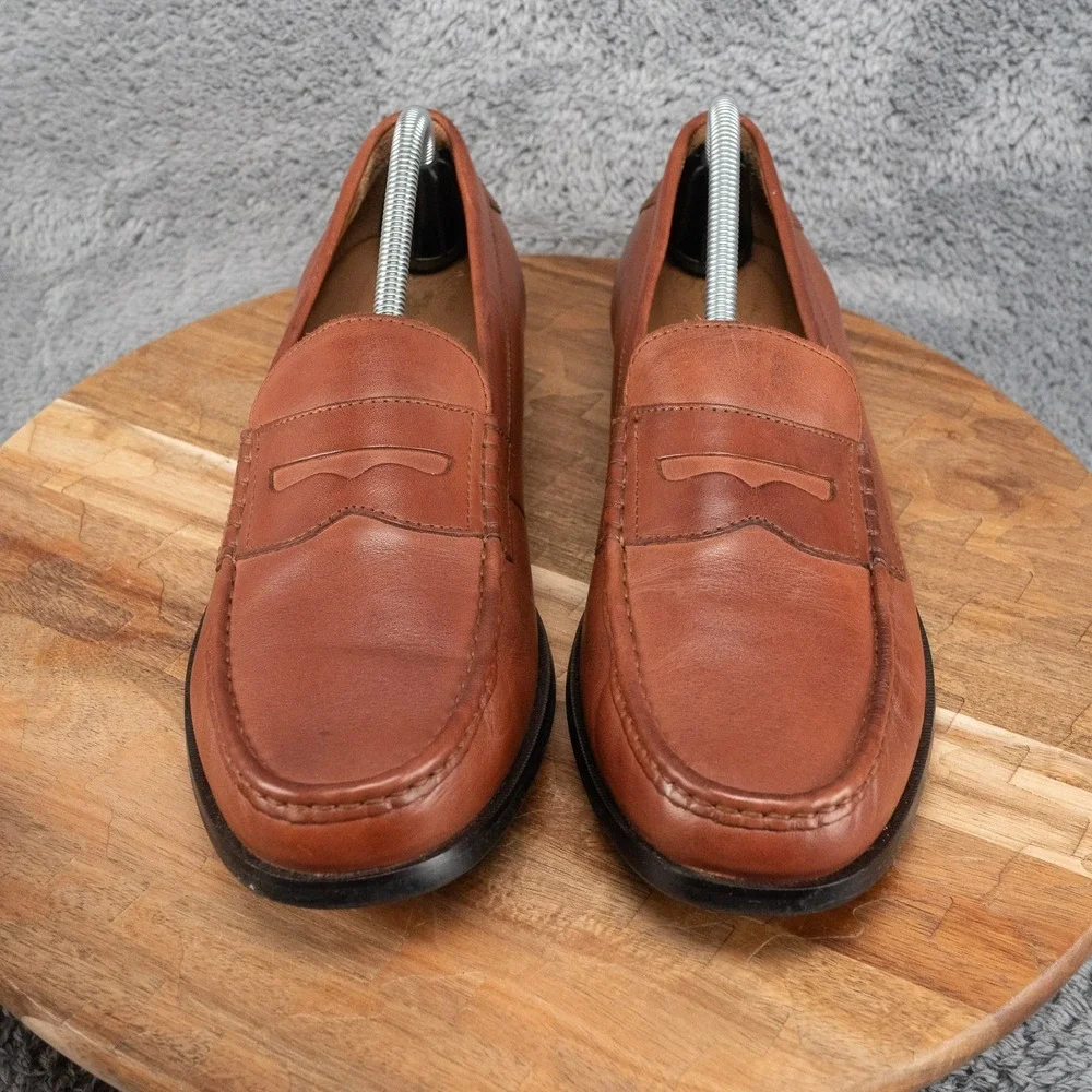 Cole Haan Penny Loafers Mens 10.5 Brown Pinch Friday Grand Leather C23845 Shoes